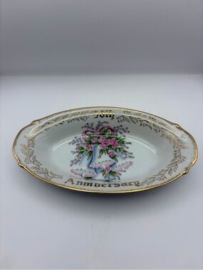 Norcrest Fine China 50th Anniversary Oval Dish